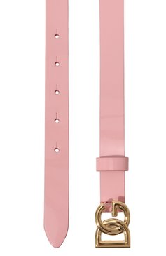 Детский кожаный ремень DOLCE & GABBANA розового цвета, арт. EE0062/A1471 | Фото 2 (Материал: Натуральная кожа; Материал сплава: Проставлено; Нос: Не проставлено)