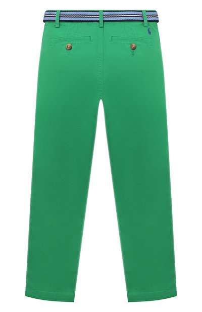 Хлопковые брюки POLO RALPH LAUREN зеленого цвета по цене 9470 руб., арт. 322855394, фото 2 Хлопковые брюки POLO RALPH LAUREN, арт. 322855394, фото 2