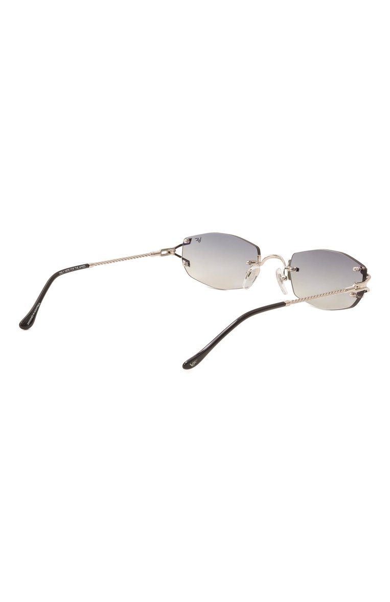 Женские солнцезащитные очки VINTAGE FRAMES зеленого цвета, арт. ASPEN 24KT WHITE G0LD/ARMY GREEN | Фото 5 (Нос: Не проставлено; Региональные ограничения белый список (Axapta Mercury): Не проставлено; Тип очков: С/з; Кросс-КТ: С/з-унисекс; Очки форма: Безоправные, Овальные; Оптика Гендер: оптика-унисекс)