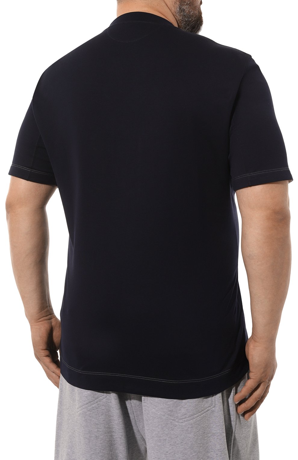 Хлопковая футболка BRUNELLO CUCINELLI, арт. M0T718431W, фото 4