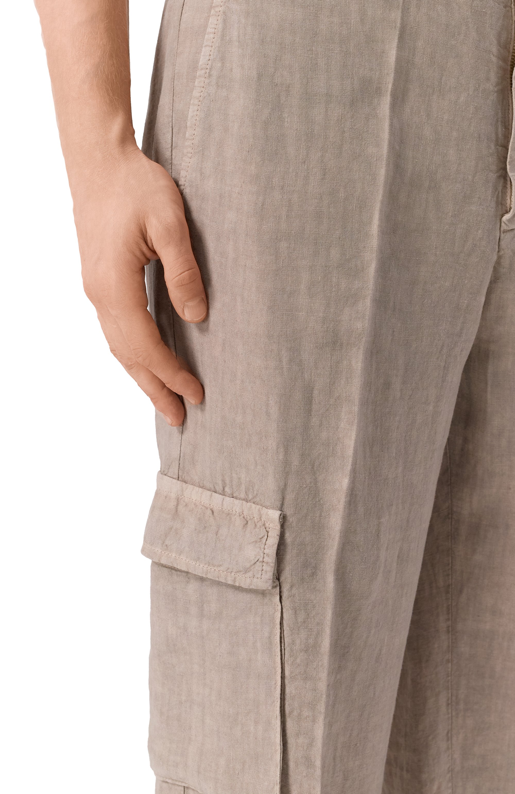 Льняные брюки-карго INLINUM, арт. CARG011, фото 5