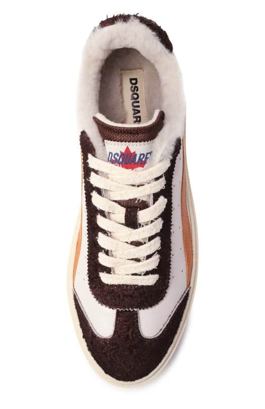Кожаные кеды Rider Dsquared2 SNM0462/23808550 Белый  SNM0462/23808550 Фото 6