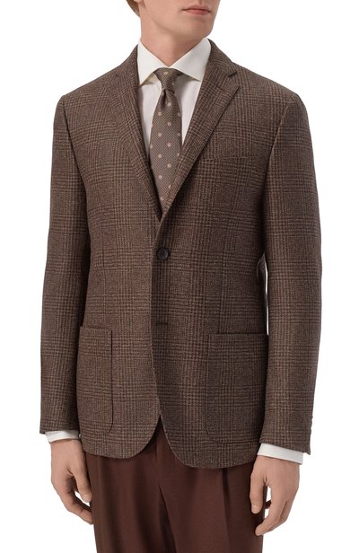 Шерстяной пиджак CORNELIANI коричневого цвета по цене 127500 руб., арт. 286002/2A16226, фото 3 Шерстяной пиджак CORNELIANI, арт. 286002/2A16226, фото 3