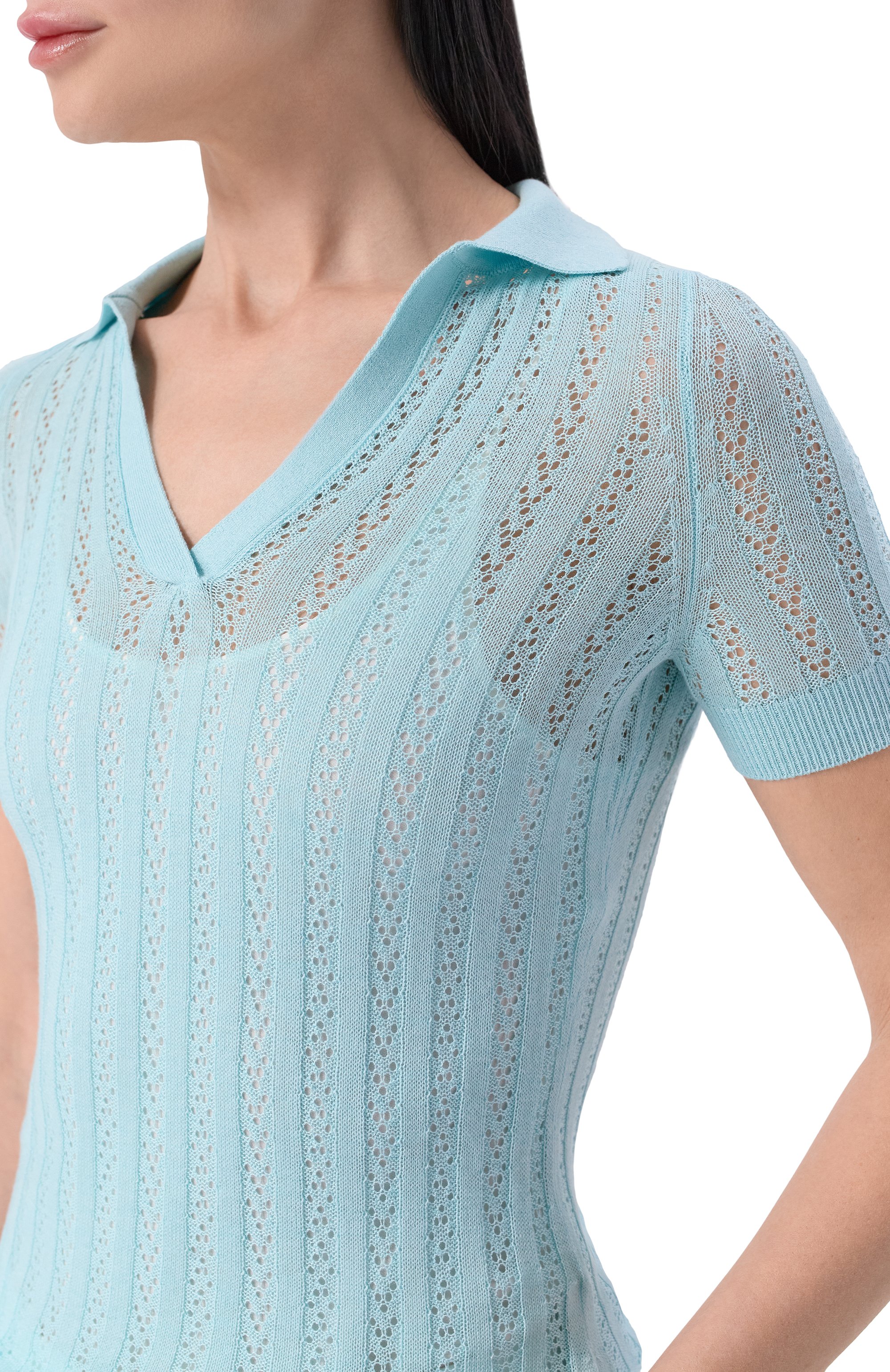 Поло из шелка и хлопка MVST, арт. M26.CSW.K432/G0NG, фото 5