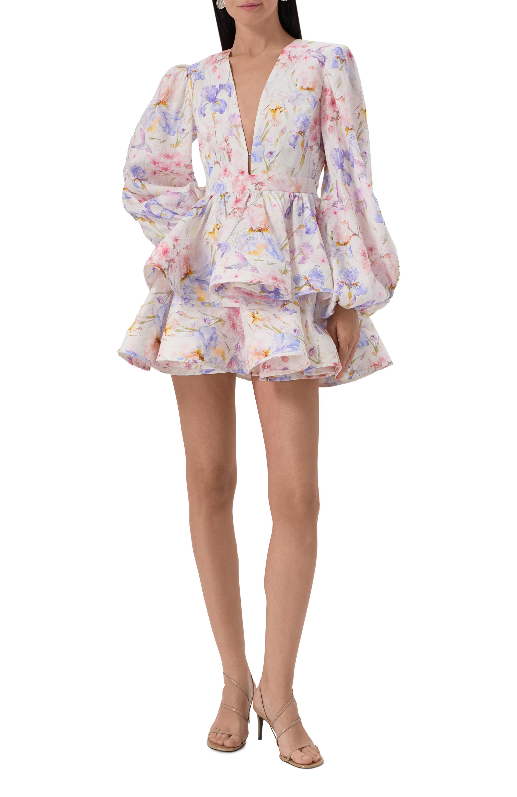 Льняное платье YVON белого цвета по цене 99800 руб., арт. 0 250001, фото 2 Льняное платье YVON, арт. 0 250001, фото 2