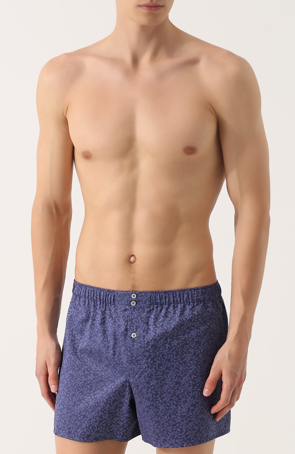 Хлопковые боксеры свободного кроя ROBERTO RICETTI синего цвета по цене 7855 руб., арт. DB1/0RU1934, фото 2 Хлопковые боксеры свободного кроя ROBERTO RICETTI, арт. DB1/0RU1934, фото 2