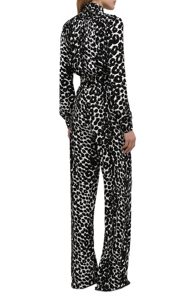 Комбинезон из вискозы TOM FORD черно-белого цвета по цене 481000 руб., арт. TUJ097-FAP116, фото 4 Комбинезон из вискозы TOM FORD, арт. TUJ097-FAP116, фото 4