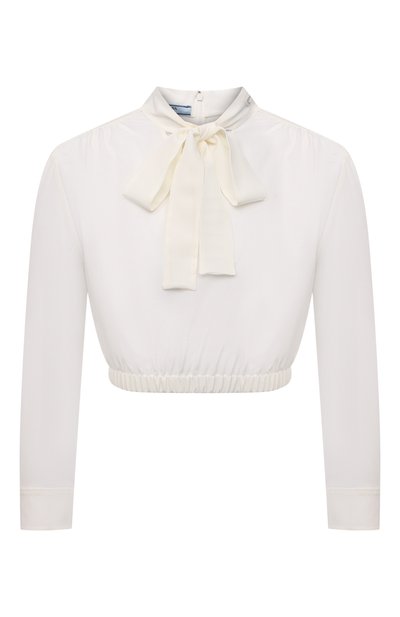 Шелковый топ PRADA, арт. P950I-1H51-F0009-221, фото 1