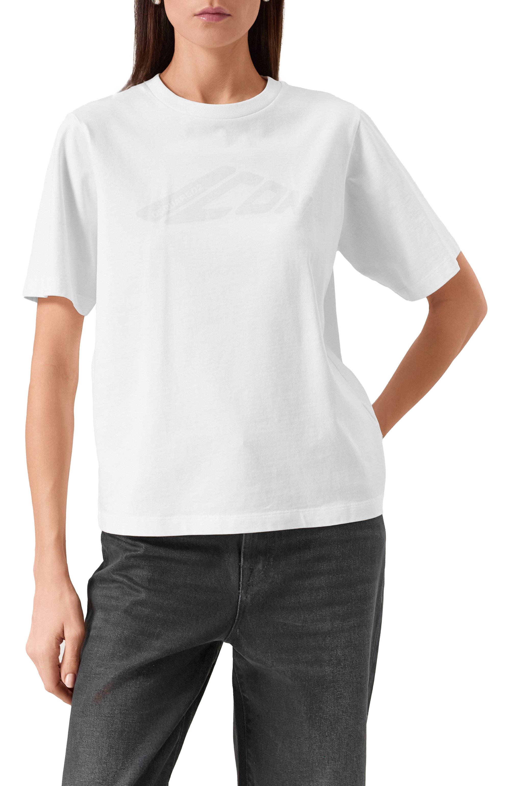 Хлопковая футболка DSQUARED2, арт. S80GC0083/D20033, фото 3