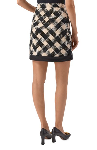 Твидовая юбка VALENTINO, арт. 8B3RAEH8/9WK, фото 4