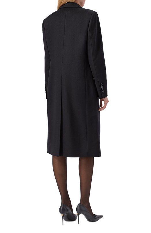 Пальто из шерсти и вискозы Dolce & Gabbana F0W3AT/GDDC1 Чёрный  F0W3AT/GDDC1 Фото 4