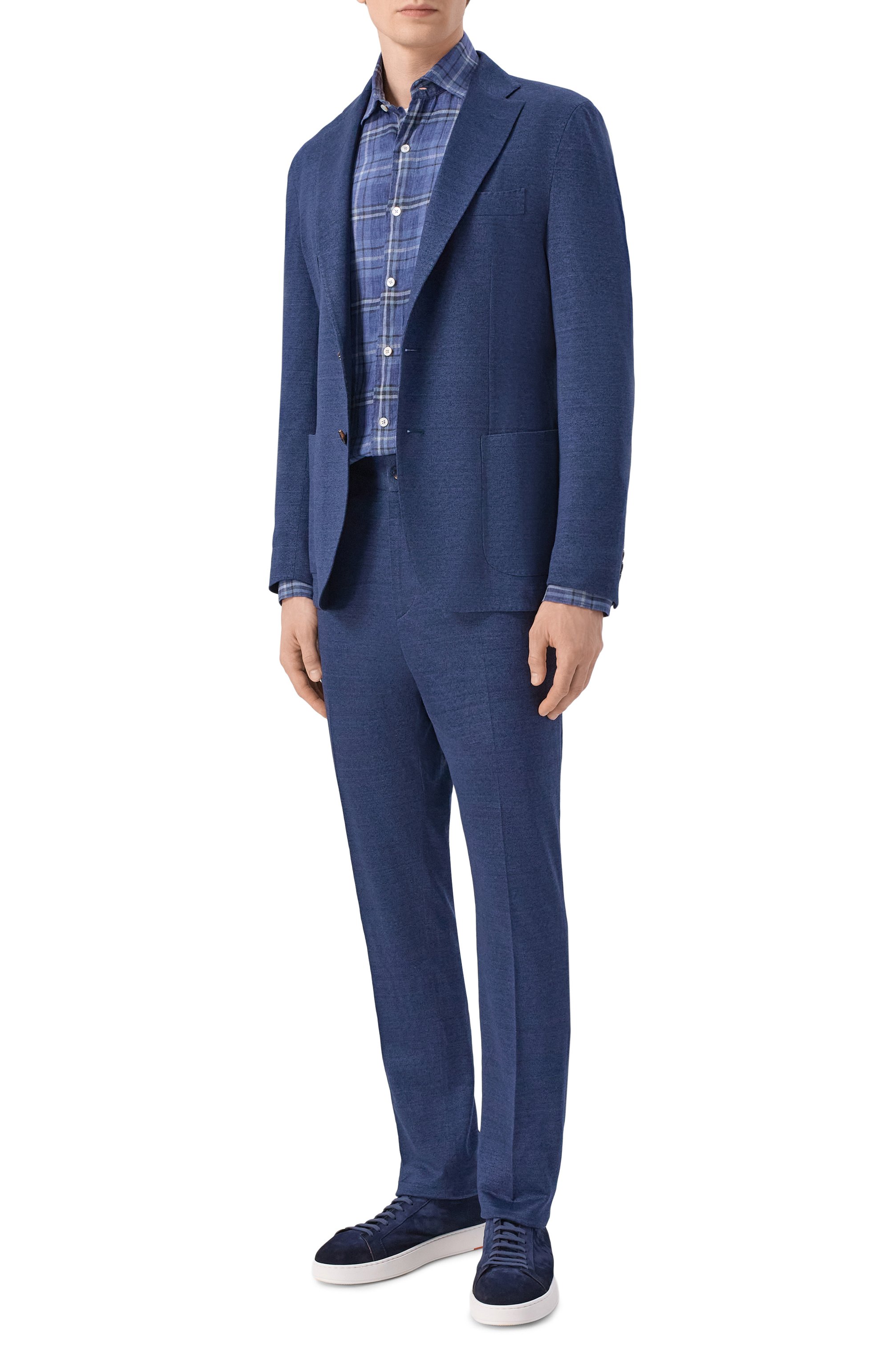 Брюки изо льна и хлопка ANDREA CAMPAGNA, арт. P209/MULTILIN0 17717, фото 2