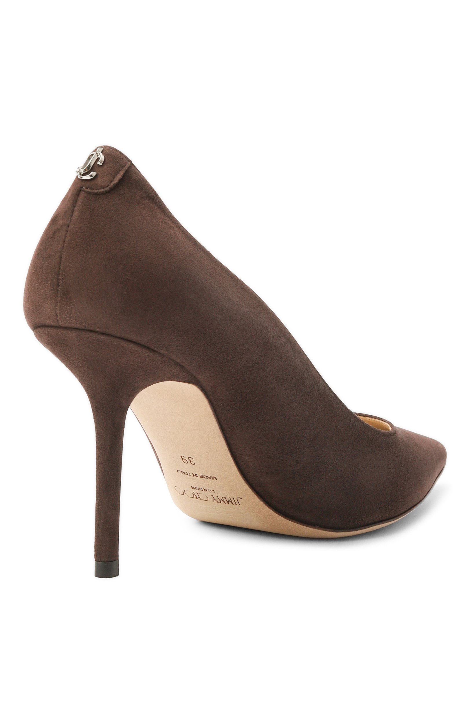 Замшевые туфли love 85 JIMMY CHOO темно-коричневого цвета по цене 99950 руб., арт. L0VE 85/BWJ, фото 5 Замшевые туфли love 85 JIMMY CHOO, арт. L0VE 85/BWJ, фото 5