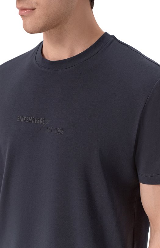 Хлопковая футболка Dirk Bikkembergs BMT1579 Чёрный  BMT1579 Фото 5