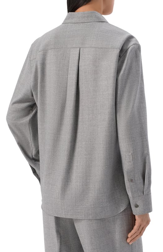 Шерстяная рубашка Theory N0801501 Серый  N0801501 Фото 4
