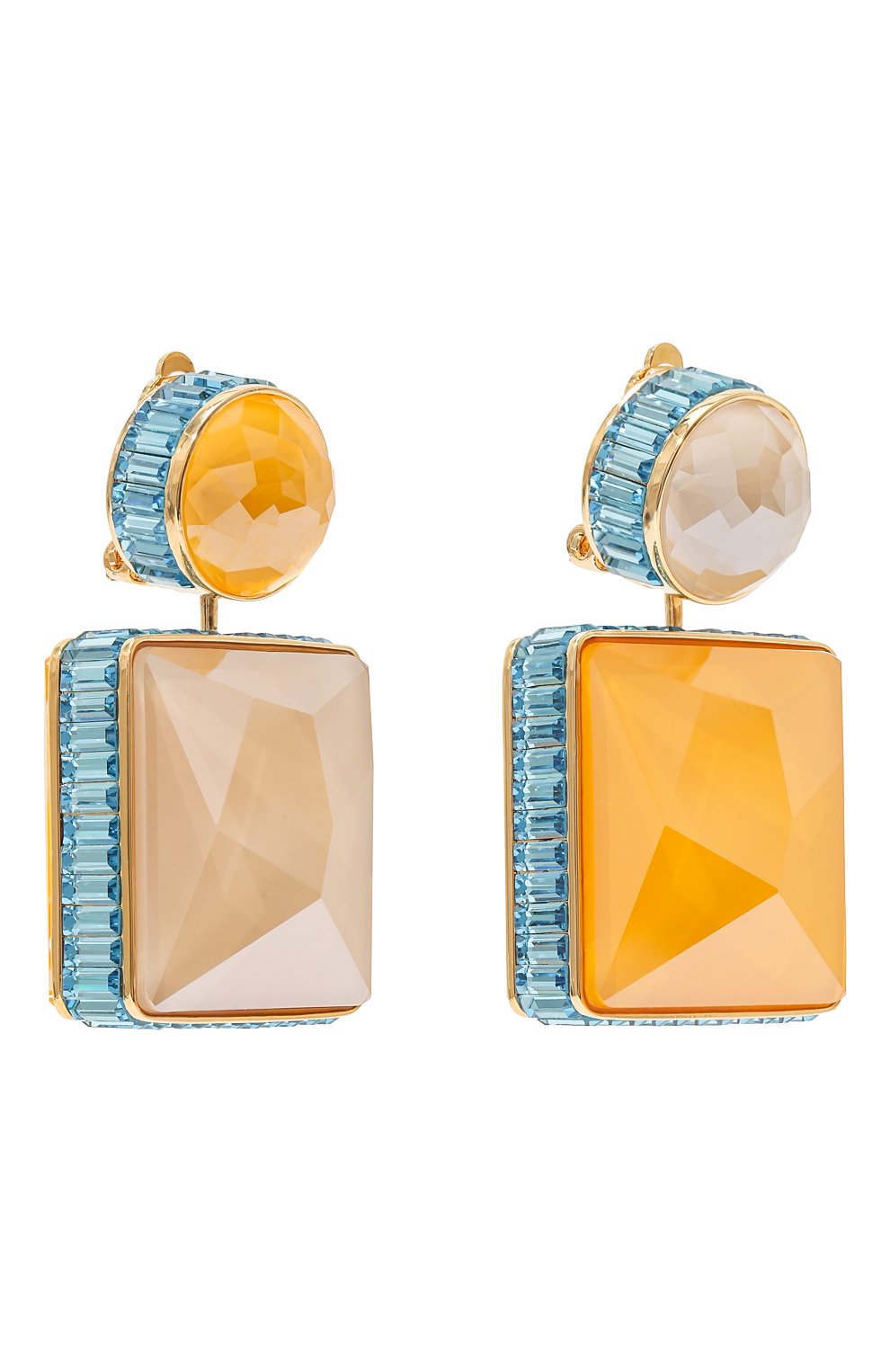 Клипсы orbita SWAROVSKI желтого цвета по цене 24750 руб., арт. 5600522, фото 3 Клипсы orbita SWAROVSKI, арт. 5600522, фото 3