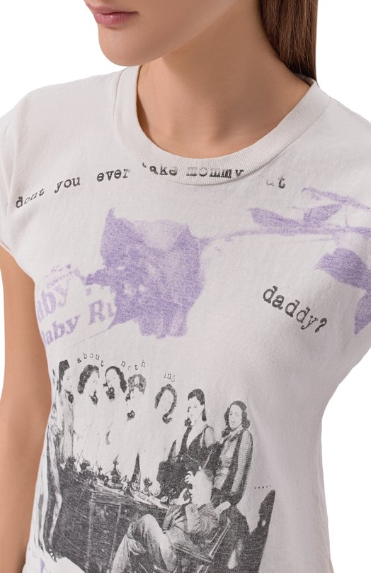 Хлопковая футболка Enfants Riches Deprimes 120-565/C0TT0N Кремовый  120-565/C0TT0N Фото 5