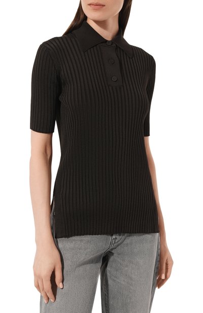 Поло из вискозы JIL SANDER, арт. J02GL0105/J18287, фото 3