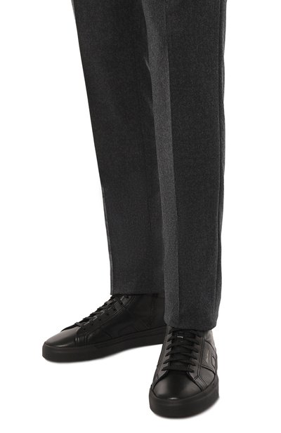 Кожаные кеды gloria SANTONI, арт. MBGG21932NE0RATF, фото 3