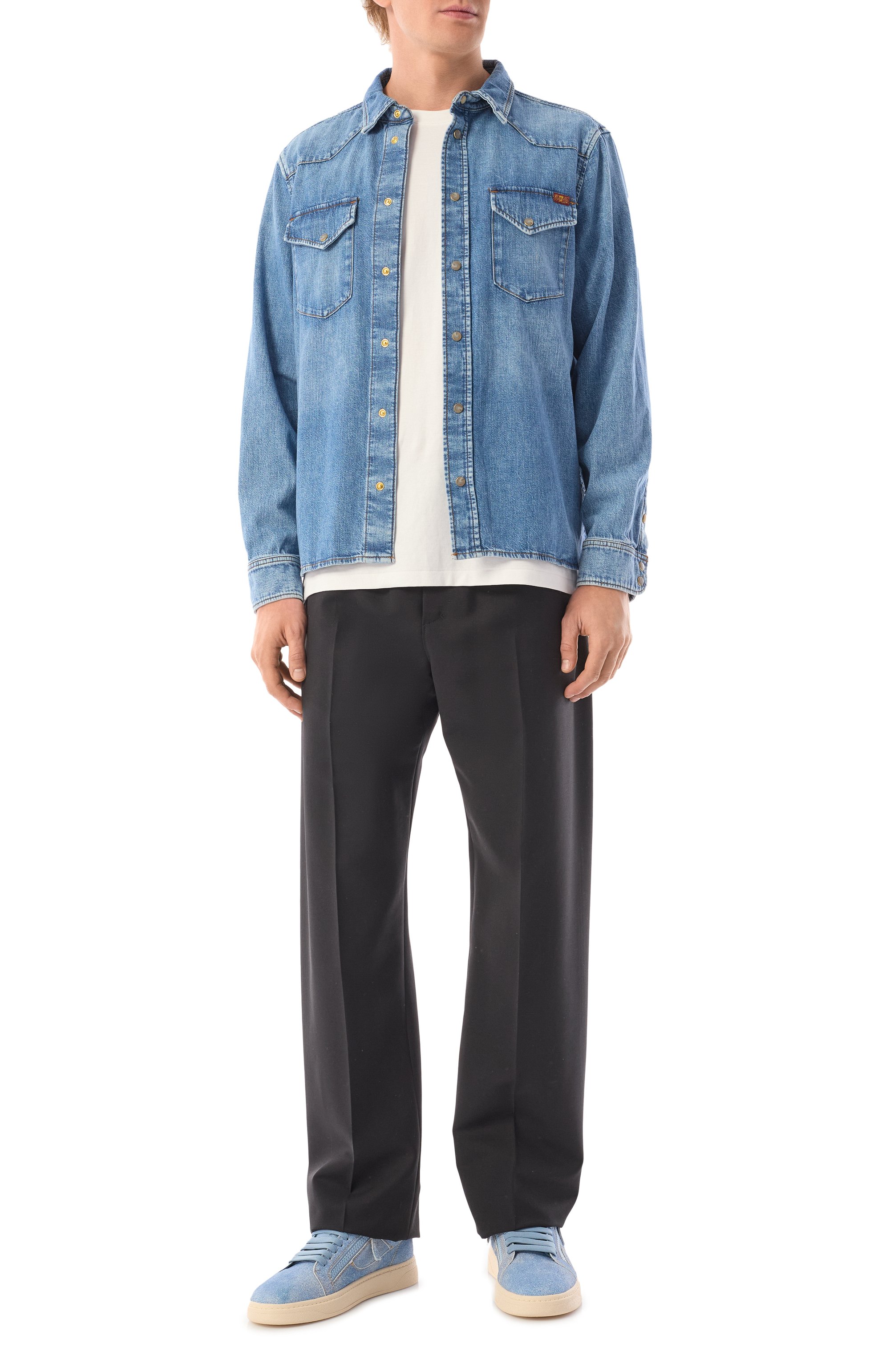 Джинсовая рубашка 7 FOR ALL MANKIND, арт. JS6MC2100U, фото 2