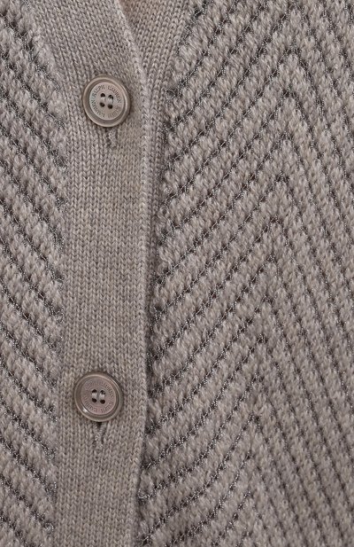 Кардиган из кашемира и вискозы RALPH LAUREN серого цвета по цене 158000 руб., арт. 290817716, фото 5 Кардиган из кашемира и вискозы RALPH LAUREN, арт. 290817716, фото 5