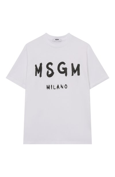 Хлопковая футболка MSGM KIDS, арт. F5MSJUTH007
