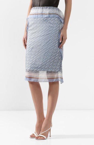 Шелковая юбка BURBERRY, арт. 4562642, фото 3