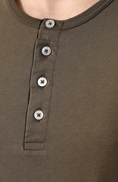 Хлопковый лонгслив с воротником на пуговицах TOM FORD, арт. BP402/TFJ890, фото 5