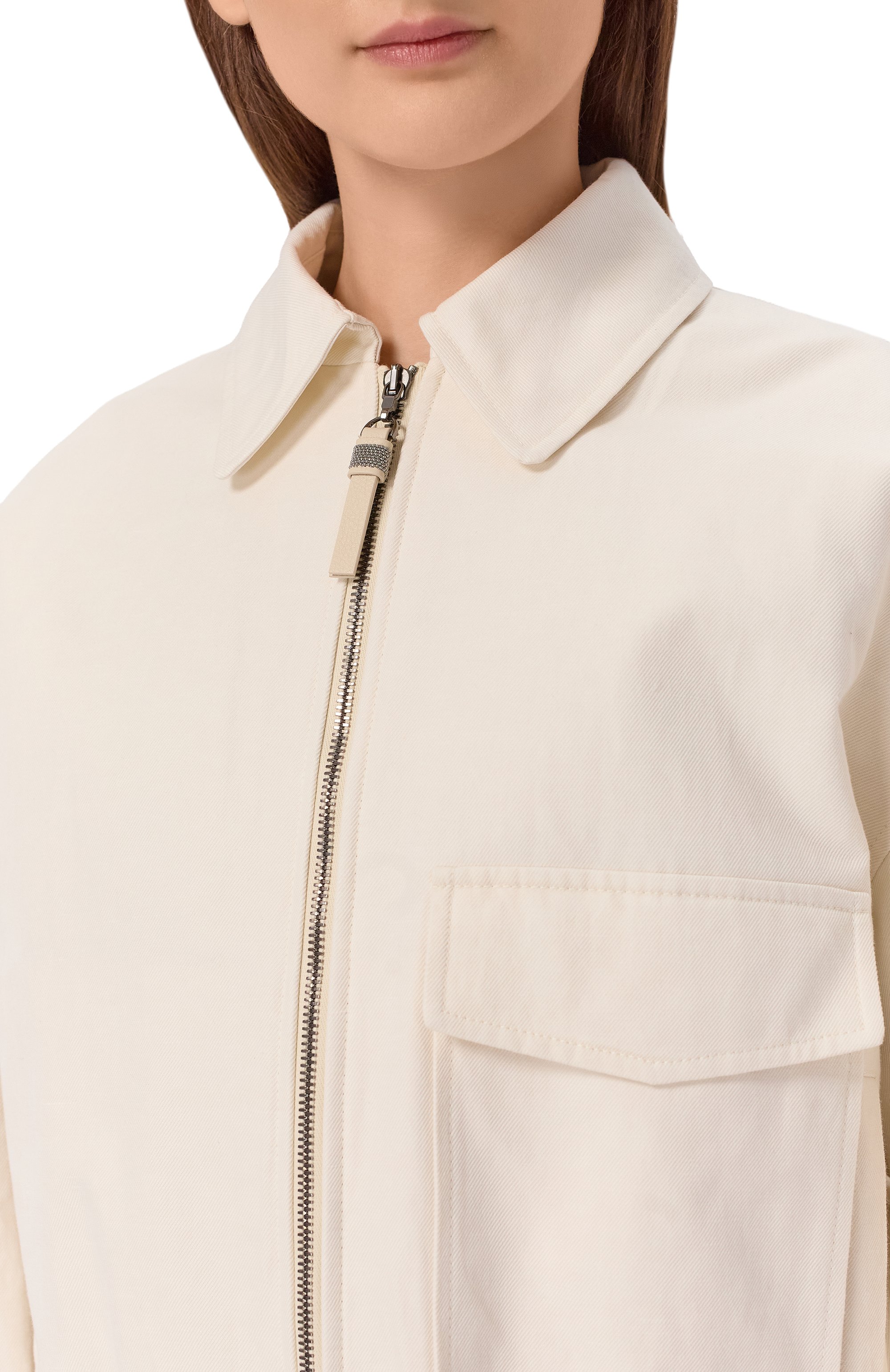 Куртка из хлопка и льна BRUNELLO CUCINELLI, арт. ML1187662, фото 5