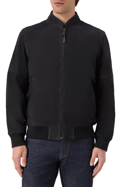 Замшевый бомбер WINDSOR, арт. B0RELL03-L/1300160L, фото 3