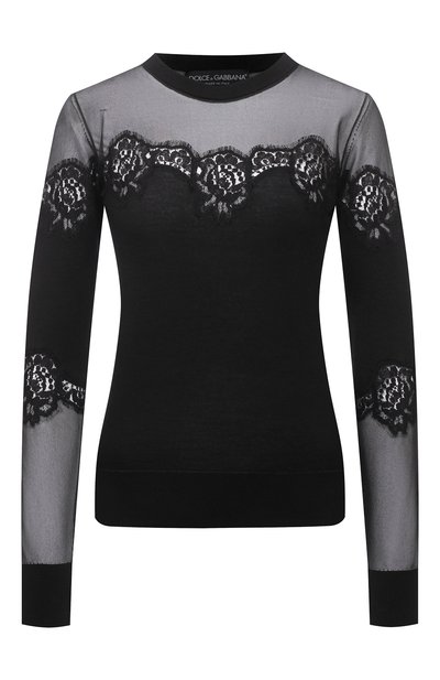 Женский топ из кашемира и шелка DOLCE & GABBANA, арт. FXF72T/JCMY0
