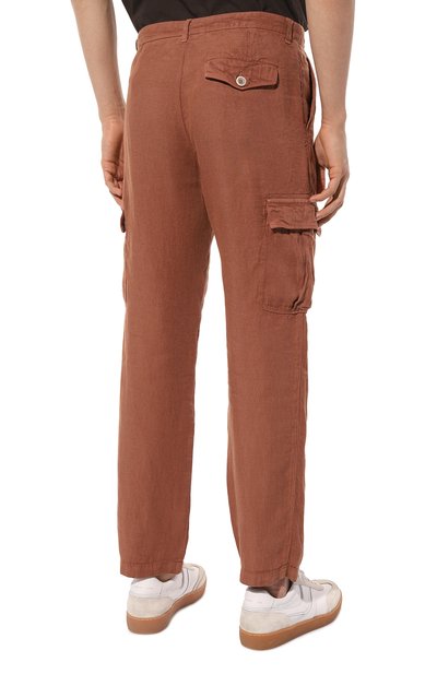 Льняные брюки-карго 120% LINO, арт. 31ALIM29DX/000D943/000, фото 4