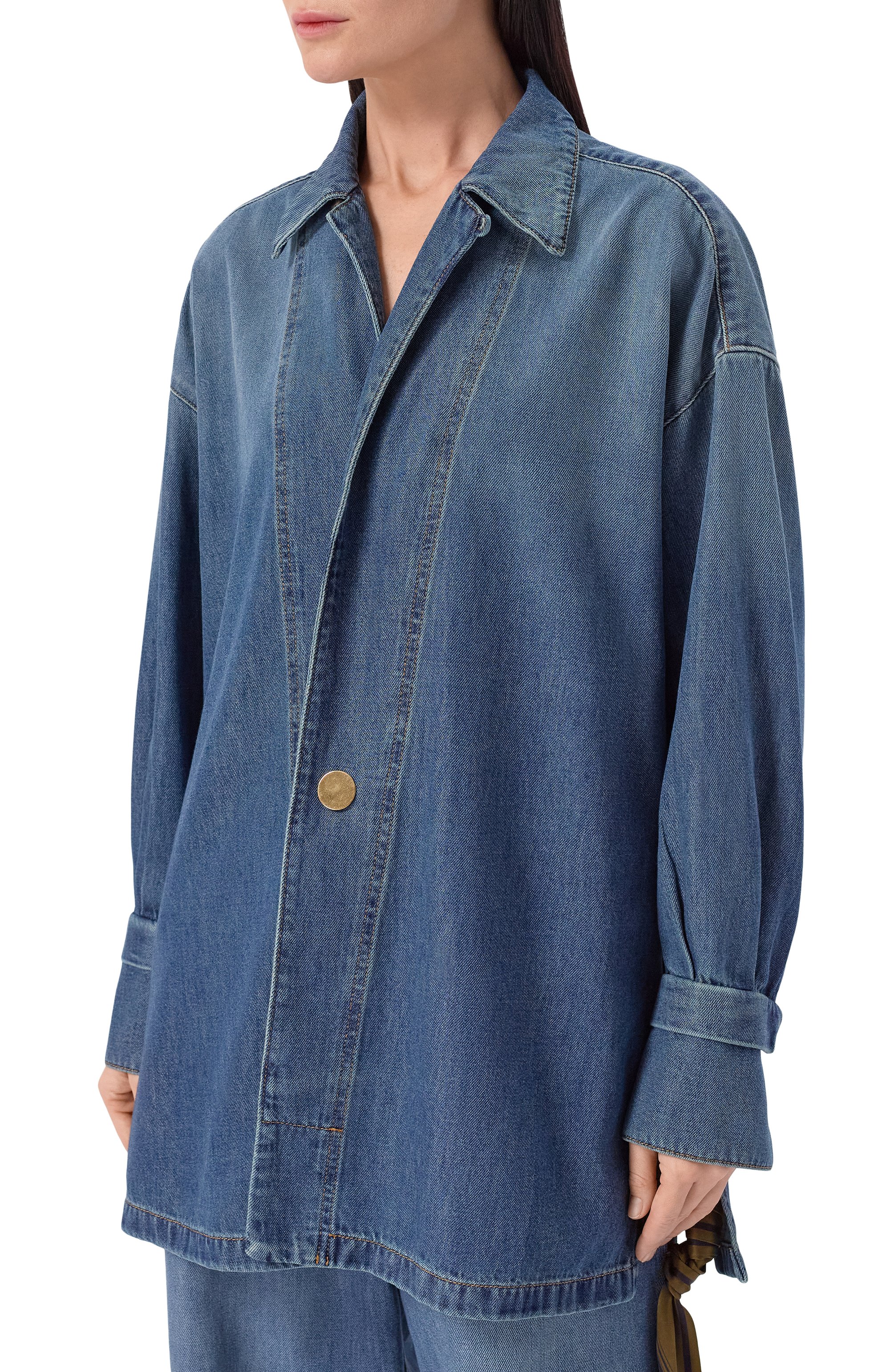 Джинсовая рубашка jodie DARKPARK, арт. WSH08 TBL01W075/J0DIE-TUNIC STYLE TENCEL SHIRT, фото 3