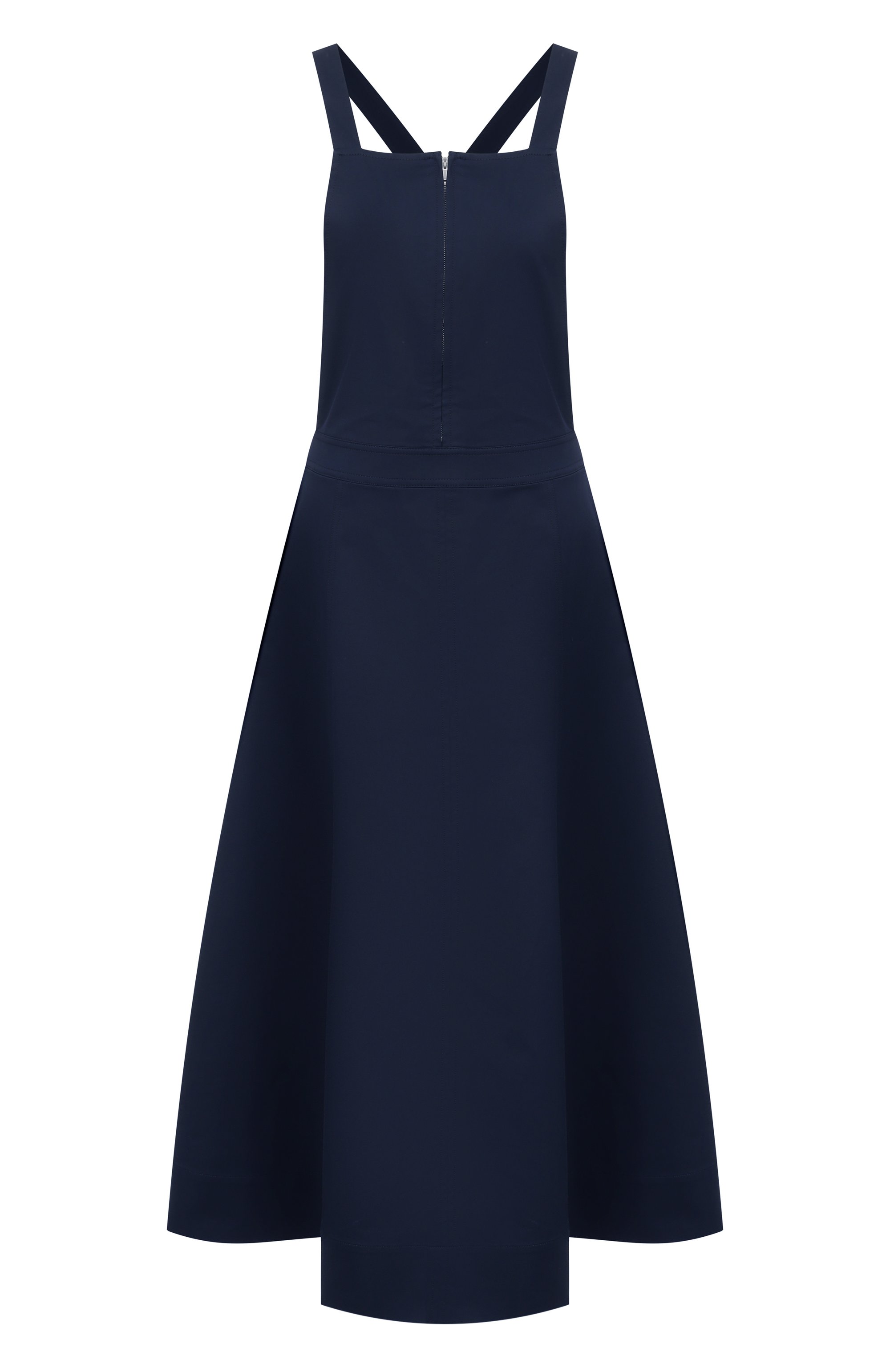 Хлопковое платье 12 STOREEZ темно-синего цвета по цене 21000 руб., арт. 131496, фото 1 Хлопковое платье 12 STOREEZ, арт. 131496, фото 1