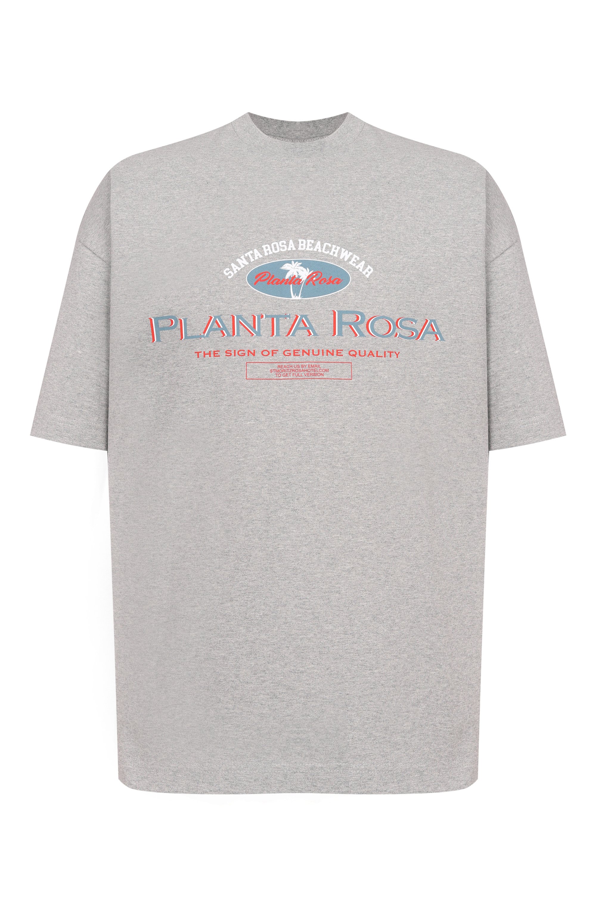 Хлопковая футболка PLANTA ROSA, арт. PR/T02/MINIPALM-WHITE/300, фото 1