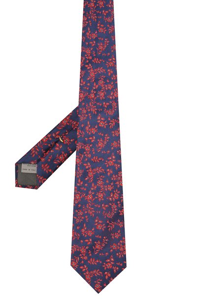 Шелковый галстук CANALI темно-синего цвета по цене 10950 руб., арт. 18/HJ02175, фото 2 Шелковый галстук CANALI, арт. 18/HJ02175, фото 2
