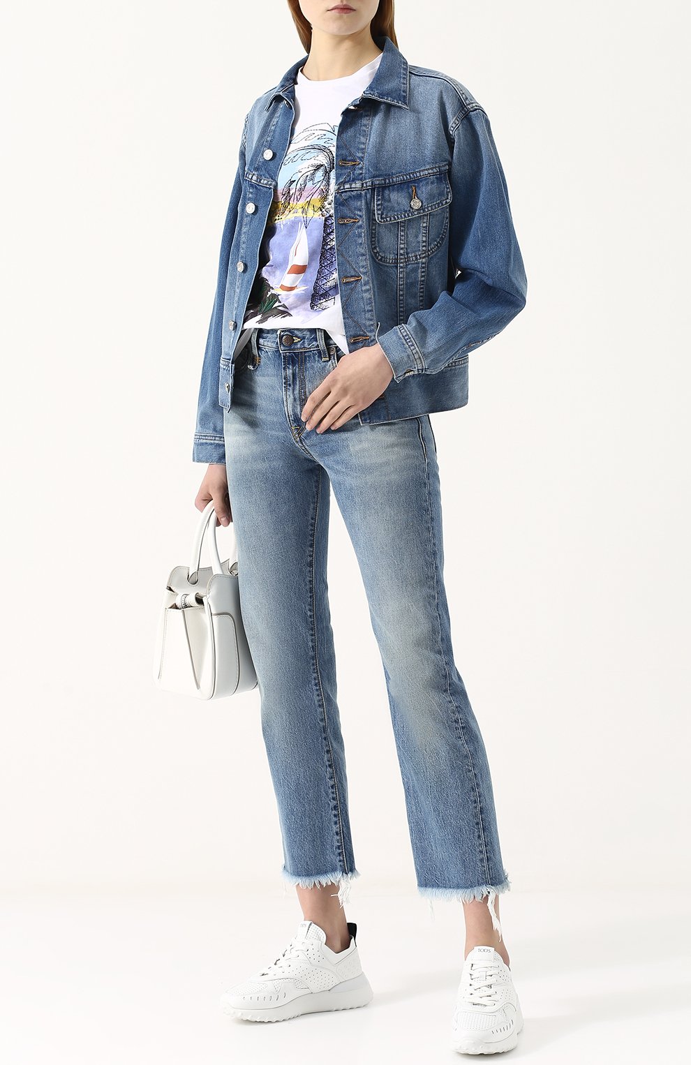 Хлопковая футболка прямого кроя с принтом RALPH LAUREN, арт. 290703069, фото 2
