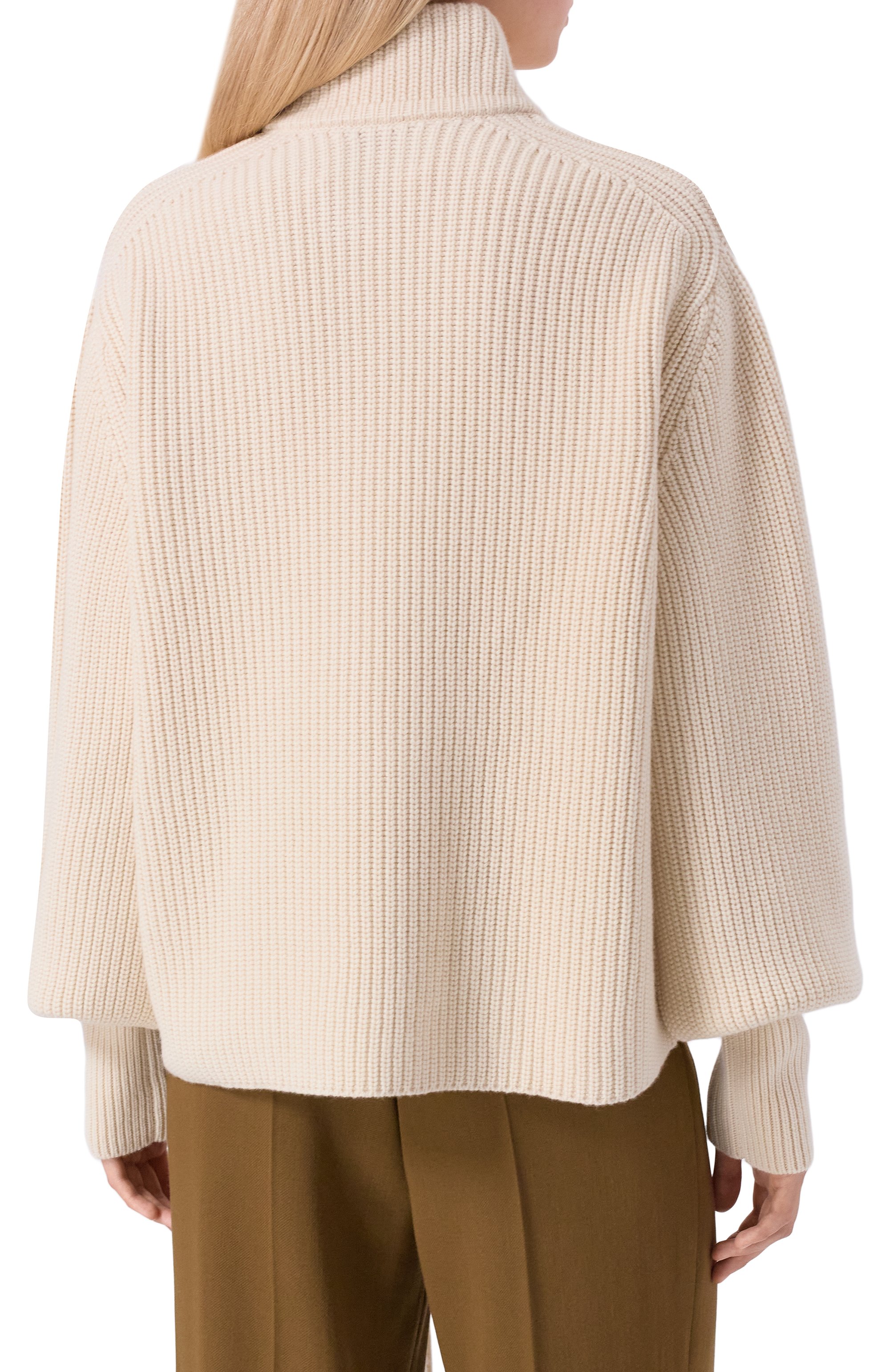 Кашемировый кардиган SASUPHI кремового цвета по цене 313000 руб., арт. W25707/WS, фото 4 Кашемировый кардиган SASUPHI, арт. W25707/WS, фото 4