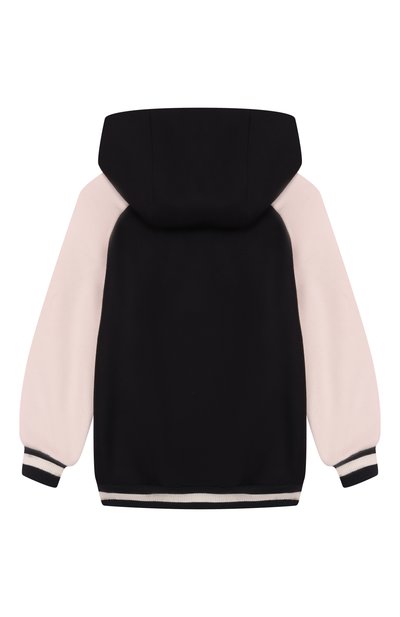 Шерстяной бомбер BALMAIN черно-белого цвета по цене 89950 руб., арт. BX2Q50, фото 2 Шерстяной бомбер BALMAIN, арт. BX2Q50, фото 2