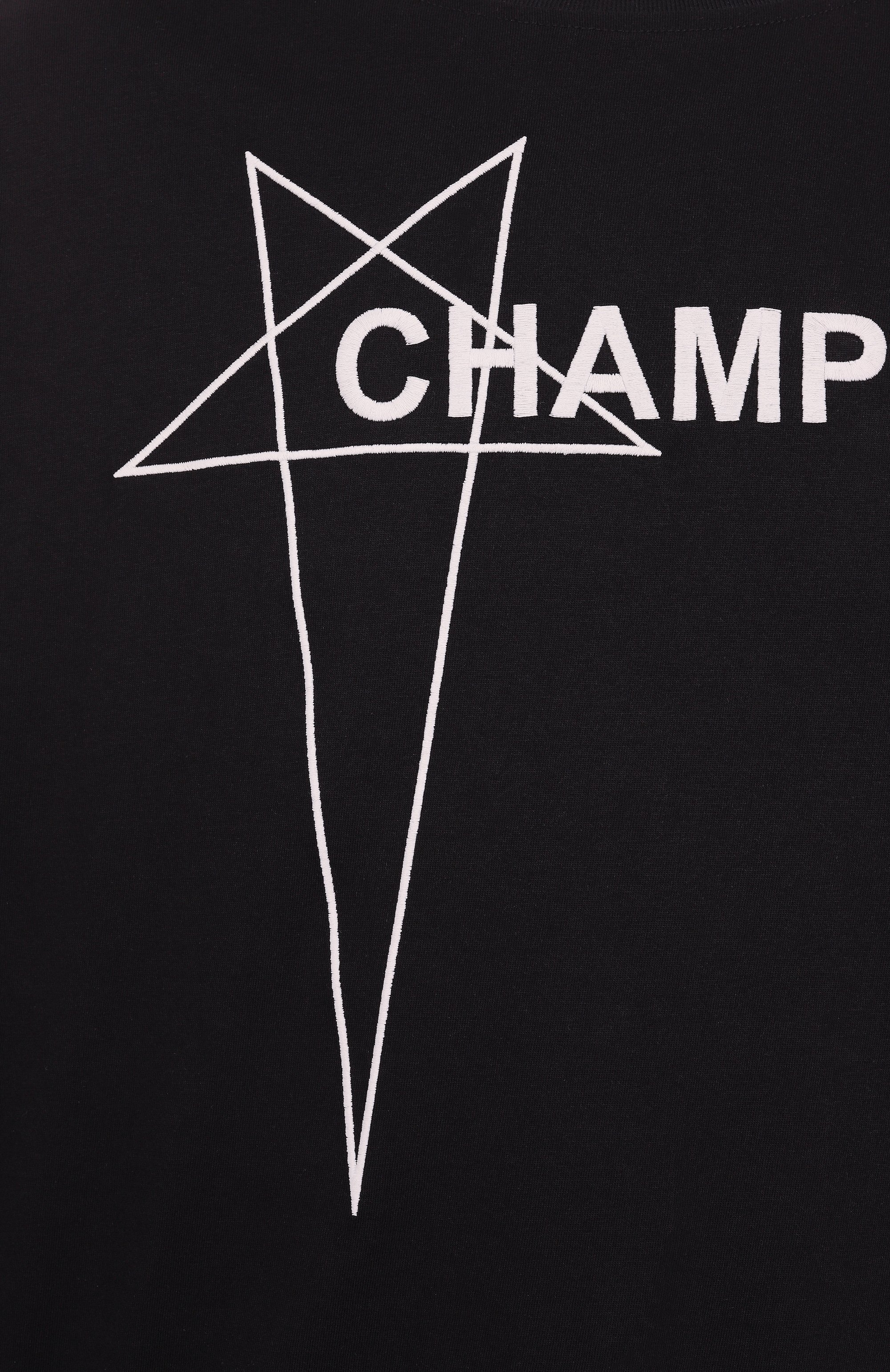 Хлопковая футболка rick owens x champion RICK OWENS, арт. CM01E1677/CHJG, фото 6