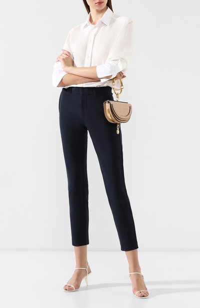 Хлопковые брюки POLO RALPH LAUREN темно-синего цвета по цене 23100 руб., арт. 211684258, фото 2 Хлопковые брюки POLO RALPH LAUREN, арт. 211684258, фото 2