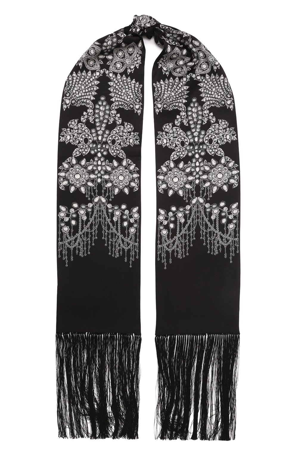 Шелковый шарф ALEXANDER MCQUEEN, арт. 757239/3011Q, фото 1