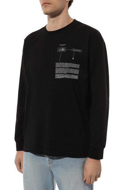 Хлопковый лонгслив MM6, арт. SH0GC0028/S24312, фото 3