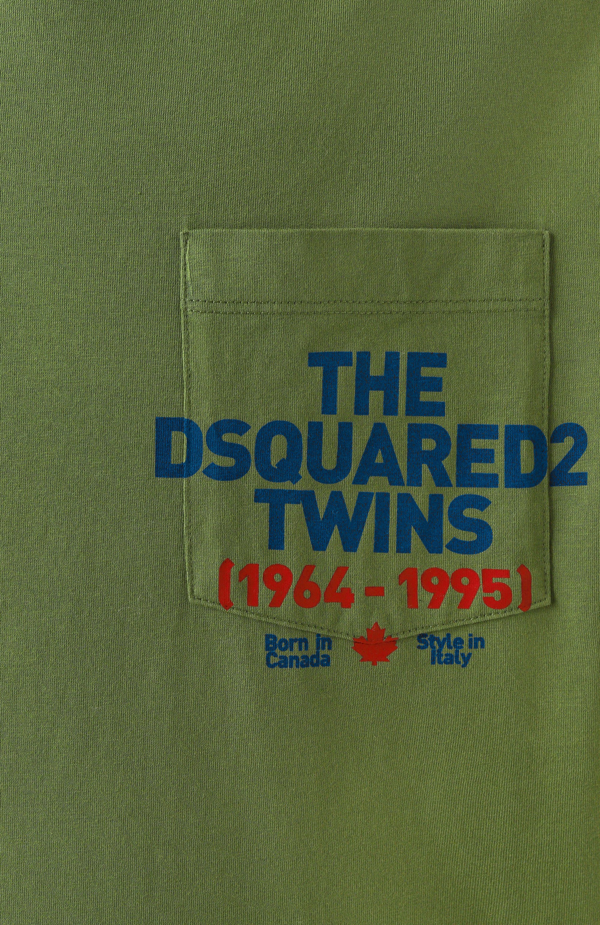 Хлопковая футболка DSQUARED2, арт. S74GD1407/S23009, фото 6