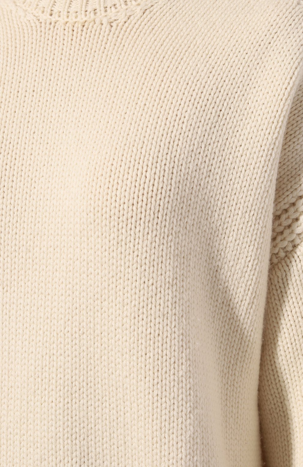 Кашемировый свитер SASUPHI кремового цвета по цене 227000 руб., арт. W24602/WS, фото 5 Кашемировый свитер SASUPHI, арт. W24602/WS, фото 5