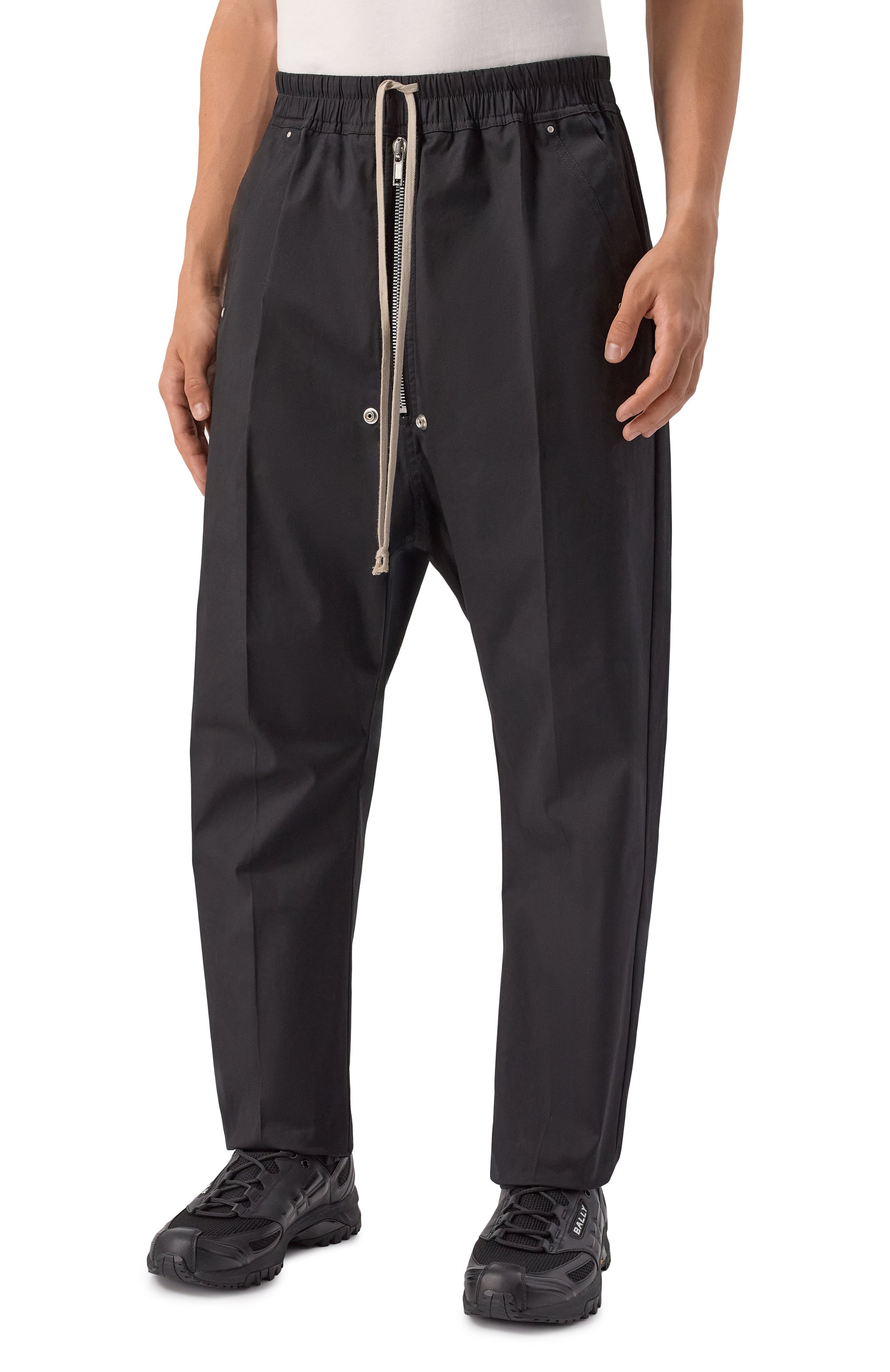 Хлопковые брюки RICK OWENS, арт. RU02E1361/TE, фото 3