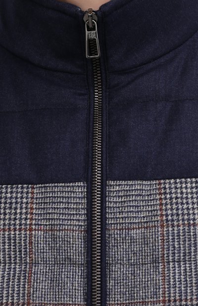 Пуховый жилет из шерсти и шелка LORO PIANA, арт. FAL8134, фото 5