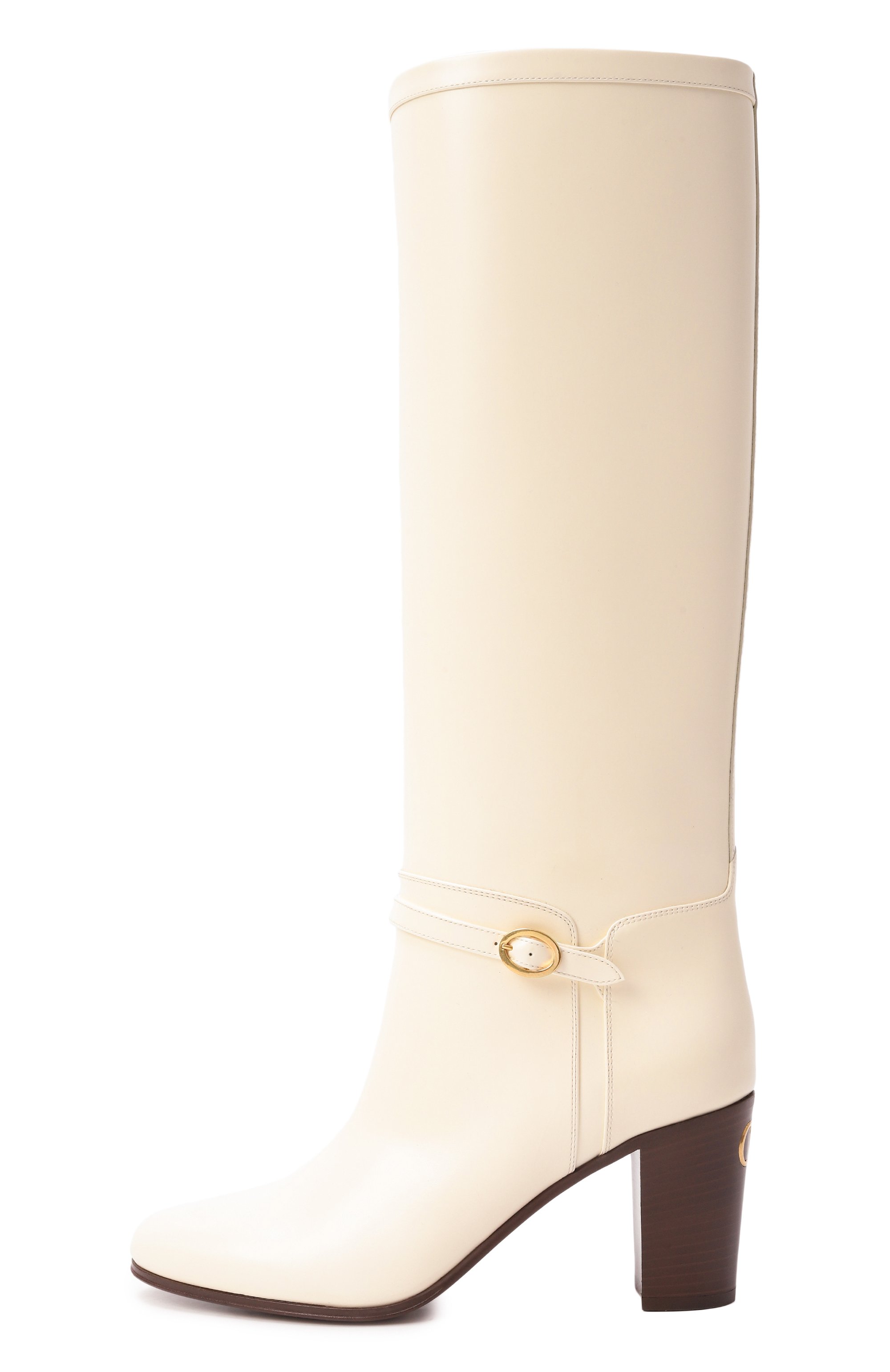 Кожаные сапоги pattie 75 VALENTINO кремового цвета по цене 216500 руб., арт. 7W2S0LD6/ZJM, фото 4 Кожаные сапоги pattie 75 VALENTINO, арт. 7W2S0LD6/ZJM, фото 4