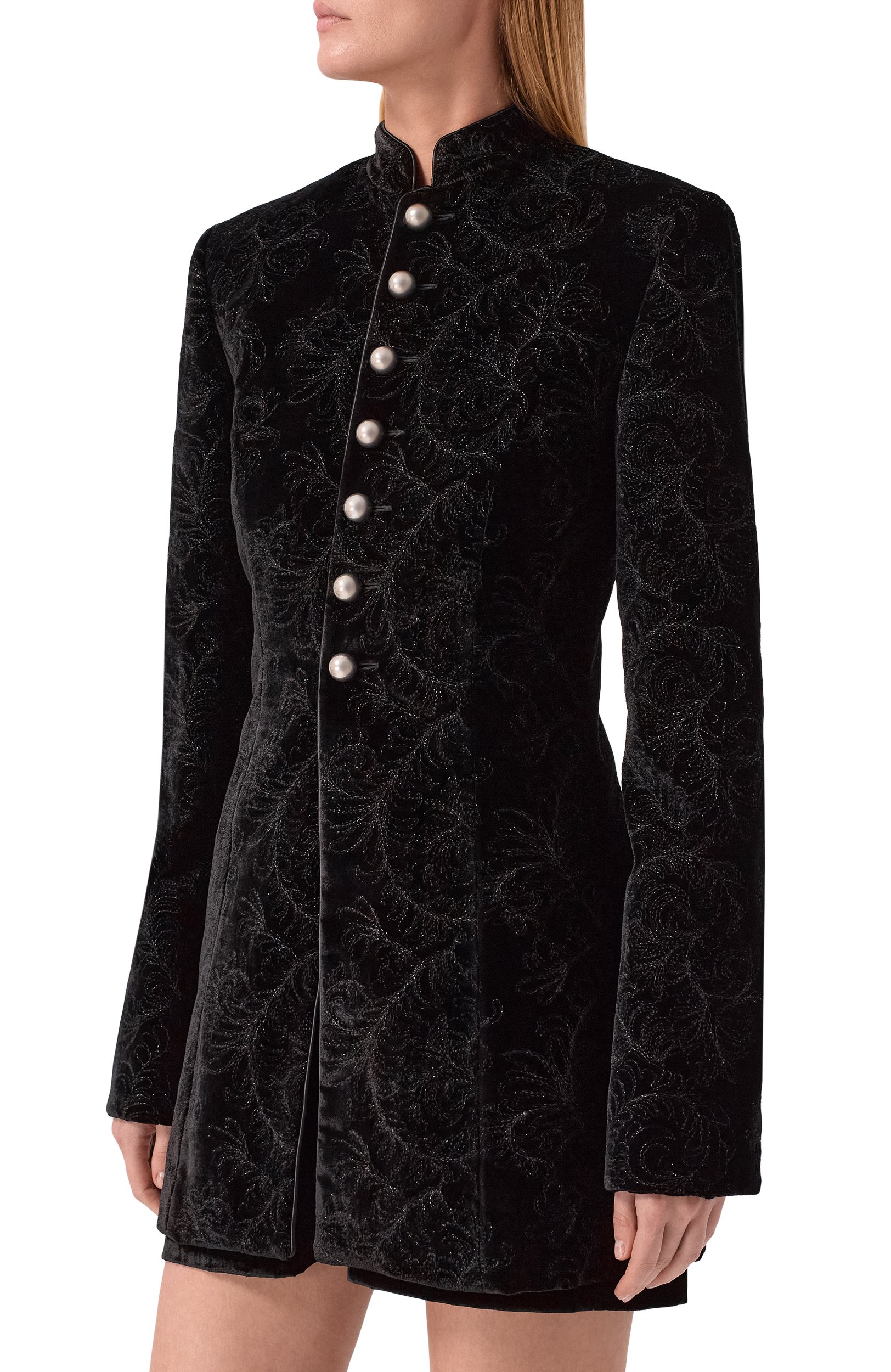 Жакет из вискозы и шелка ANN DEMEULEMEESTER, арт. B0014267/FA753, фото 3