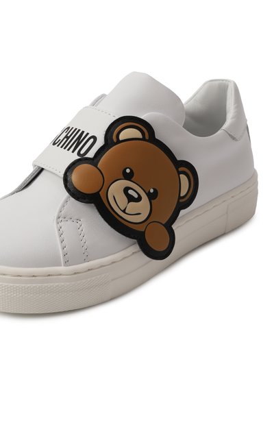 Кожаные кеды MOSCHINO, арт. 80587/VAR1/28-35, фото 5